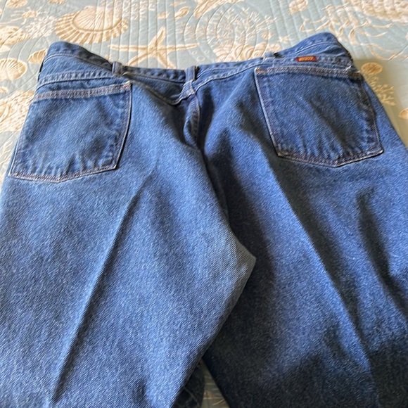 Men’s jeans size 40 length 30 blue all cotton - Picture 3 of 5
